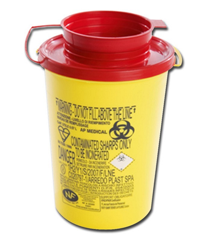 Box per smaltimento aghi 0,5 L.
