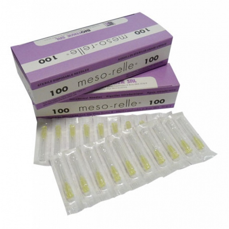 Aghi per mesoterapia 27G X 6 mm