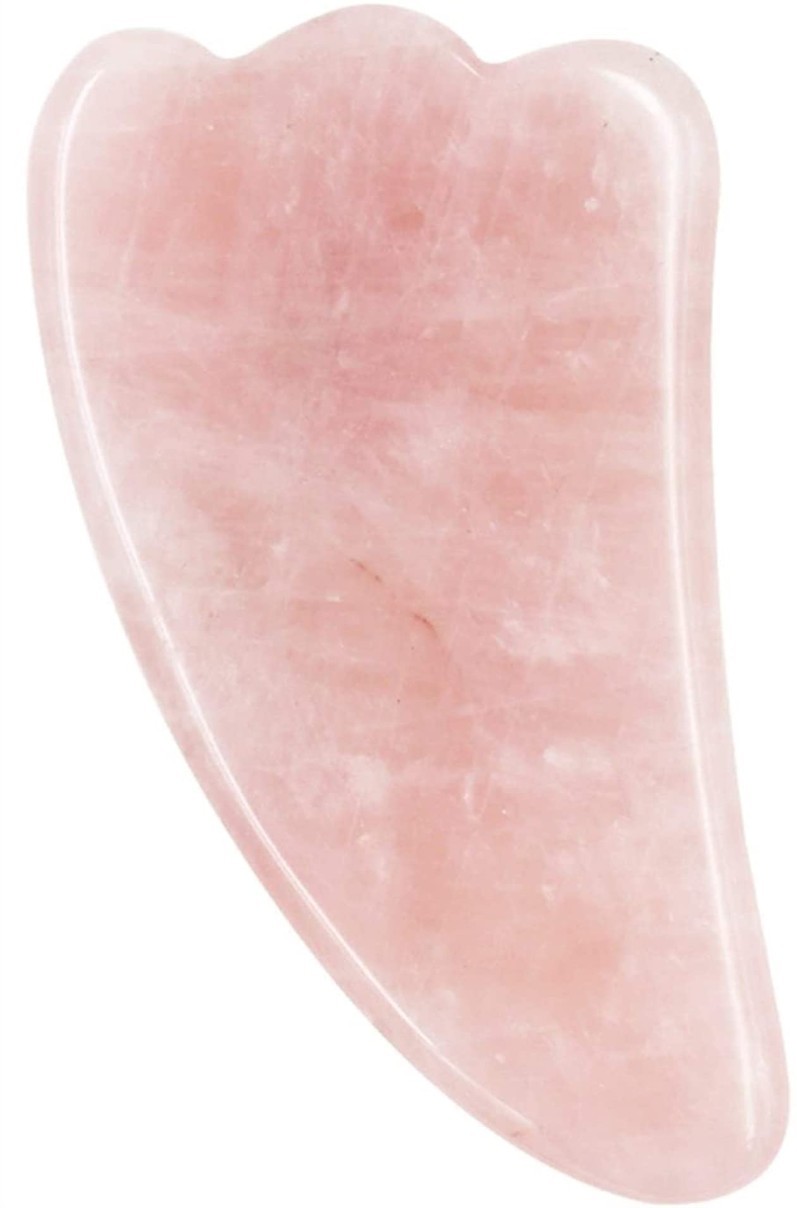 Guasha in quarzo rosa - O